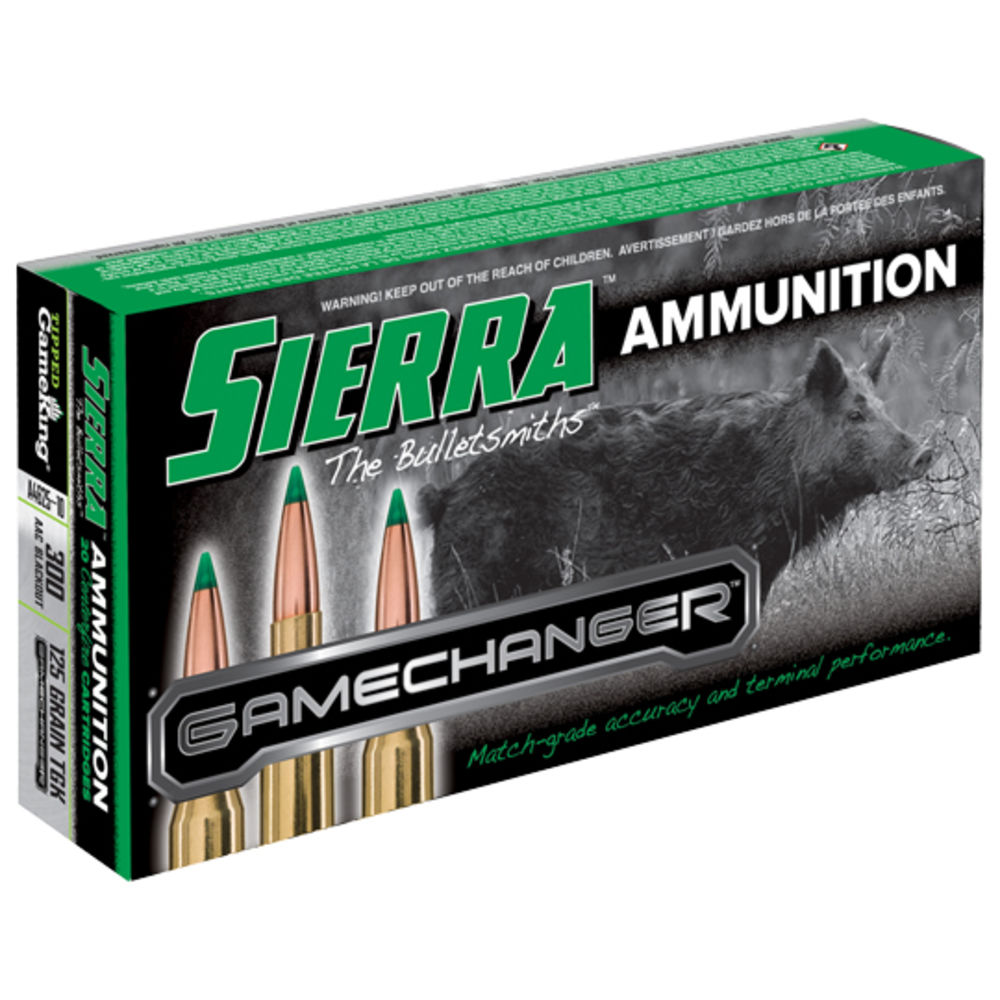 sierra bullets - GameChanger - 300 ACC BLACKOUT - AMMO 300AACBLACKOUT 125GR TGK 20RD/BX for sale